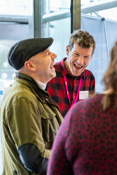 house's Mark Makin with Adam from The Garage, Norwich