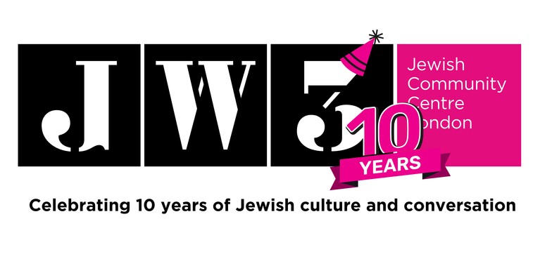 JW3 logo celebrating 10 years of Jewish Culture and Conversation